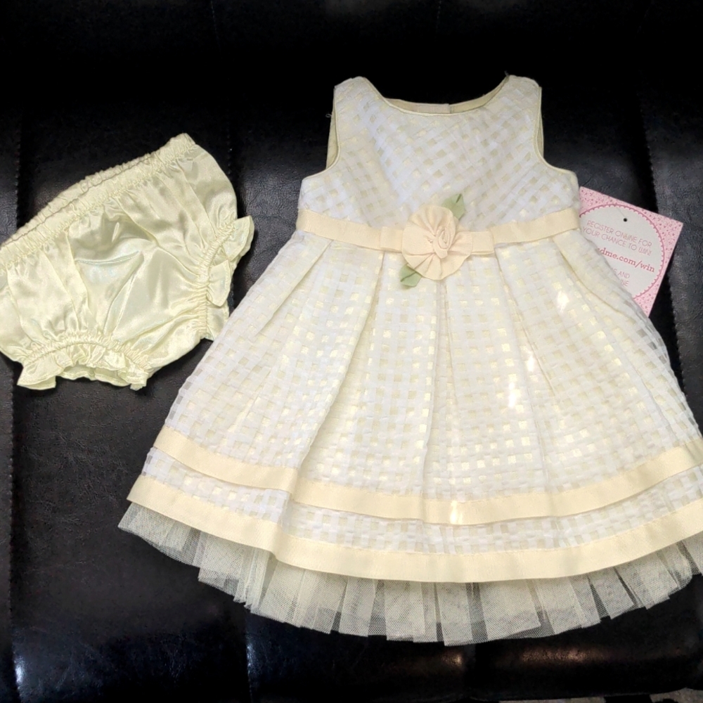 Yellow baby girl dress 6-9months
